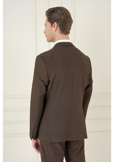 Efor C 695 Slim Fit Kakao Spor Ceket Kahverengi