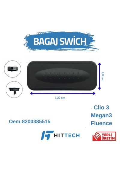 Renault Fluence Megan 3 Clio 3 Bagaj Açma Butonu Swich 1 Adet