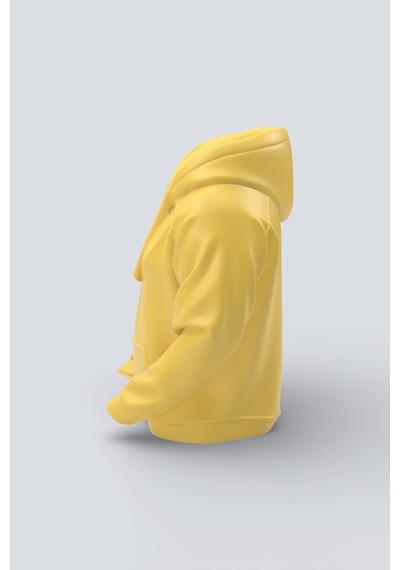 Hoodie Tasarımlı Dekoratif Kalemlik Sarı
