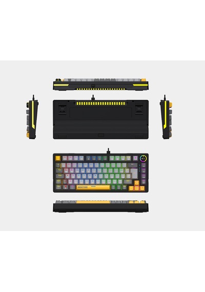 Bronzturq Mk1114 Rgb Kablosuz Üç Modlu Usb + 2.4 Ghz + Bluetooth Mekanik Klavye
