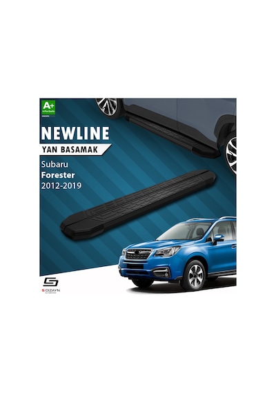 S-dizayn Subaru Forester 4 Newline Siyah Yan Basamak 183 Cm 2012-