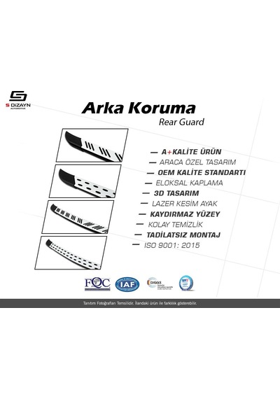 Dacia Lodgy Trimline Gri Arka Koruma 2012 Üzeri