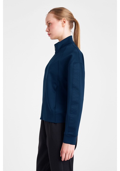 Lescon Kadın Fermuarlı Sweatshirt 25n-2123 Yeşil