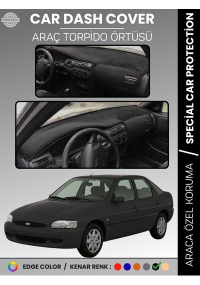 Ford Escort 1995-2000 Torpido Örtüsü Ön Panel Koruma Tam Uyum Çatlamayı Önler Kolay Montaj - 920 Stiloto