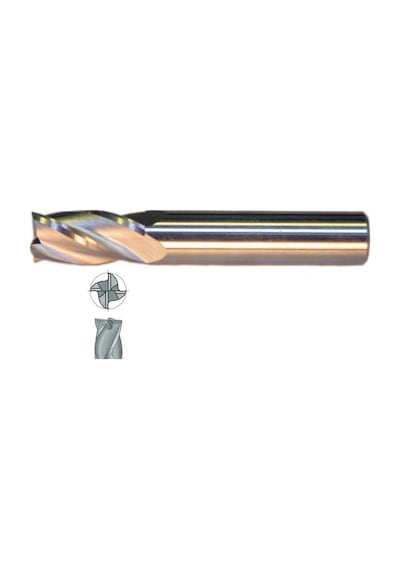 Fett 2,5mm Mastercut Standart Sert Metal 4 Ağızlı Karbür Parmak Frezesi