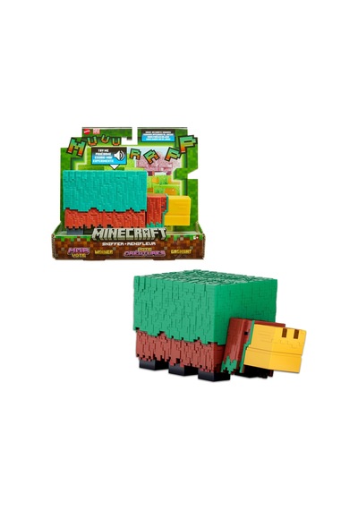 Minecraft Sniffer Aksiyon Figürü, Oyuna Doğru Sesler Ve Pikselli Tasarımlı 3,25 İnç Ölçekli