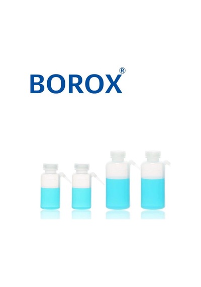 Borox Pe Plastik Piset Şeffaf İntegral Yıkama Şişesi 250 ML