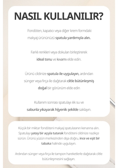 Çok Amaçlı Makyaj Spatulası Mıssha Layering Fit Makeup Spatula
