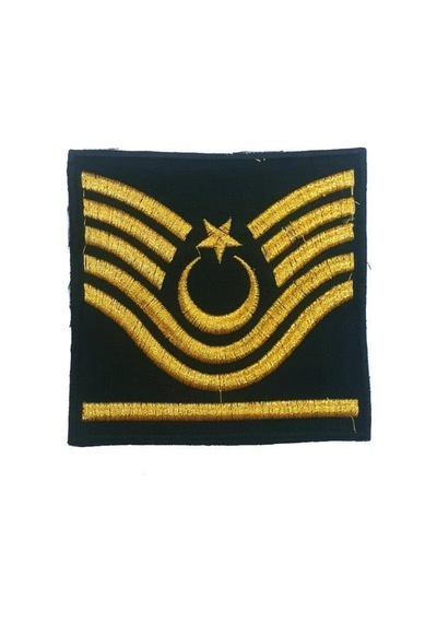 Astrid T Premium Askeri Sembol Unvan Nişanı Resmi Teçhizat Single Sword Jandarma Asayiş Harici Nakış Rütbe Çok Renkli