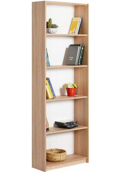 Adoremobilya Modern 5 Raflı Kitaplık - Sonoma