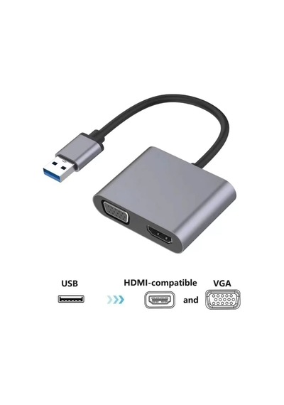 Lb Usb To Hdmi+vga 1080 P Hd09 Zr650