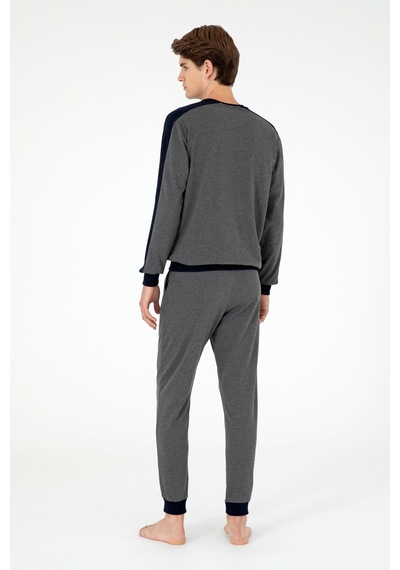 U.s. Polo Assn. Erkek Antrasit Melanj Pijama Takım 50301711-vr081 Antrasit Melanj