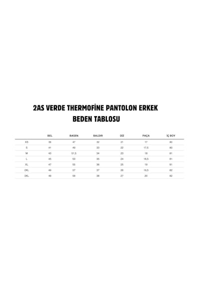 2As Verde Thermofıne Erkek Pantolon Haki Haki