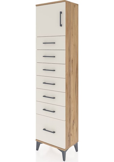 Arges Dolap Tek Raflı 7 Çekmeceli Tek Kapaklı 44x30x182 Çam-a... Çam Arges Dolap Tek Raflı 7 Çekmeceli Tek Kapaklı 44x30x182 Çam-a... Çam
