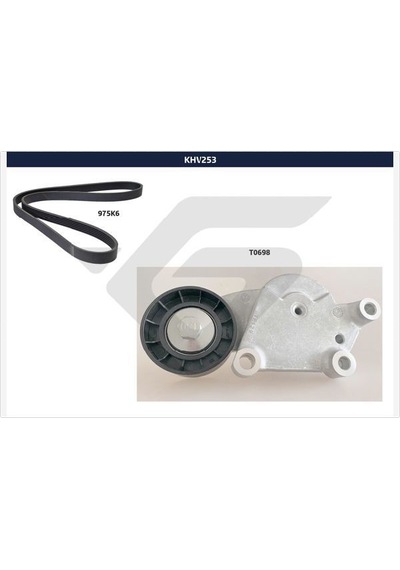 Hutchınson Khv253 Alternatör Gergi Seti 6pk975 P207-p308-p3008-p5008-partner-berlıngo-c3-c4-c5-ds3-ds4 1.4-1.6 Hdı 16112778-1611277880-1611277580 -