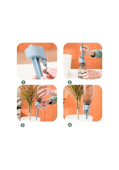 Otomatik Ayarlı 3'lü Çiçek Ve Saksı Sulama Damlatıcısı Zaman Ayarlı / Ayarlanabilir Vanalı