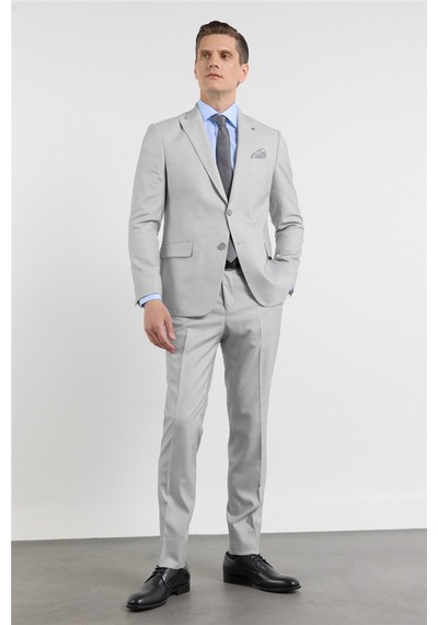 İmza Gri-beyaz Kırlangıç Yaka 6 Drop Slim Fit Tam Astar Esnek Takım Elbise 1001260163 Gri - Beyaz İmza Gri-beyaz Kırlangıç Yaka 6 Drop Slim Fit Tam Astar Esnek Takım Elbise 1001260163 Gri - Beyaz
