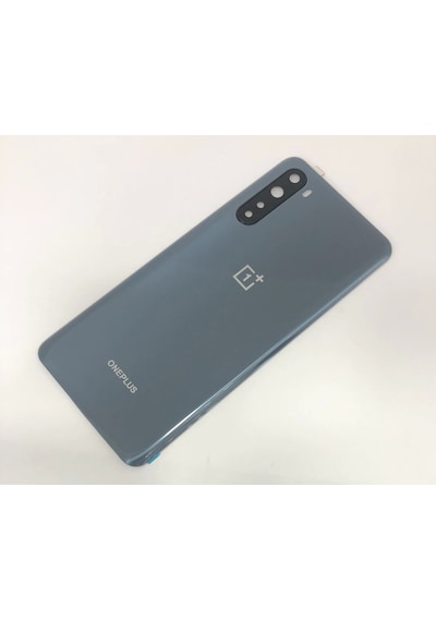 Oneplus Nord Ac2003 Arka Kapak Pil Kapağı + Kamera Camı Füme Koyu Gri