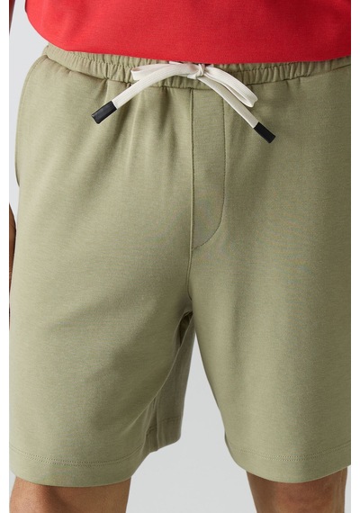 Air Jones Tommy Life Açık Çağla Pamuklu Kalın Yumuşak Dokulu Comfort Fit Basic Erkek Şort - 81274 Çağla