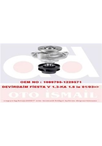 GRAF PA902 DEVİRDAİM SU POMPASI FIESTA V KA 1.3 1.6