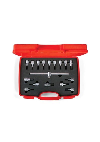 İzeltaş 1/2" Lokmalı Allen Uç Ve Star (tork) Uç Takımı 17 Parça