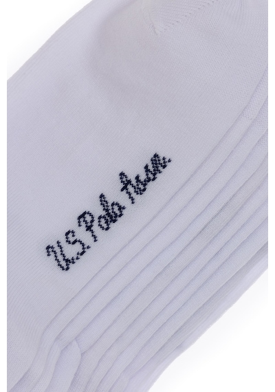 U.S. Polo Assn. 5' Li Patik Çorap James Cora Beyaz