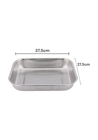 Paslanmaz Çelik Süzgeç, Pirinç Süzgeci 37,5cm 27,5cm