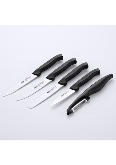 Ecco Gastronom 7'li Çantalı Set Siyah