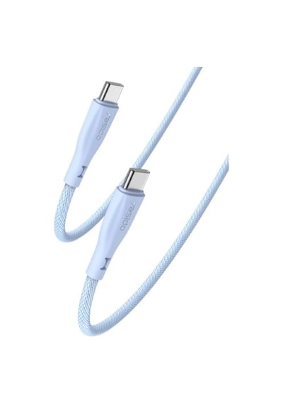 1.2m 60w Type-c To Type-c Pd Hızlı Şarj Kablosu - Mavi Diğer
