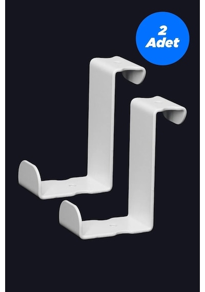 Askılık Kapı Arkası Bornoz Askılığı Mutfak Banyo Askılığı Havlu Askılığı Elbise Askılık 2 Adet Beyaz Tekli Beyaz