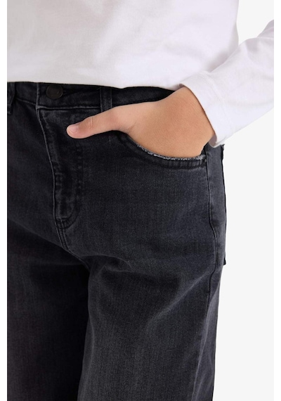 Defacto Erkek Çocuk Straight Fit Düz Paça Jean Pantolon G6202a825cwnm40 Siyah-nm40