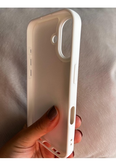 Apple Uyumlu iPhone 16 Logolu İçi Kadife Silikon Lansman Kılıf