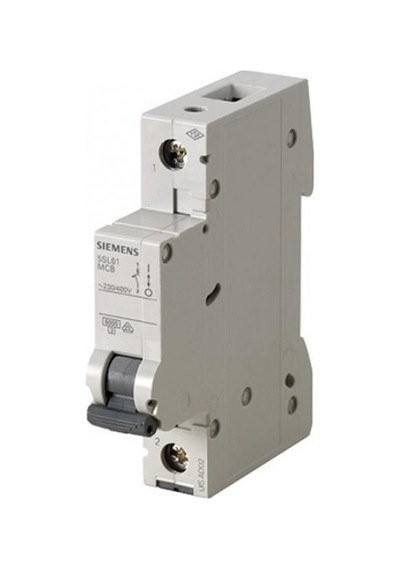 Siemens - 1p 10a 6ka C Serisi Monofaze Anahtarlı Otomatik Sigorta 5sl6110-7ya