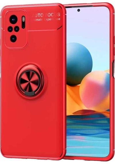 Xiaomi Poco M5s Kılıf Zore Ravel Silikon Kapak Kırmızı