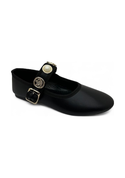 Dosa Shoes Kadın Kemerli Babet-kahverengi Siyah