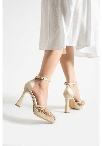 Dabab Shoes Pearly Ten Kadın Platformlu 11cm Topuklu İncili Bilekten Bantlı Abiye Gelin Düğün Ayakkabısı Dabab Shoes Pearly Ten Kadın Platformlu 11cm Topuklu İncili Bilekten Bantlı Abiye Gelin Düğün Ayakkabısı
