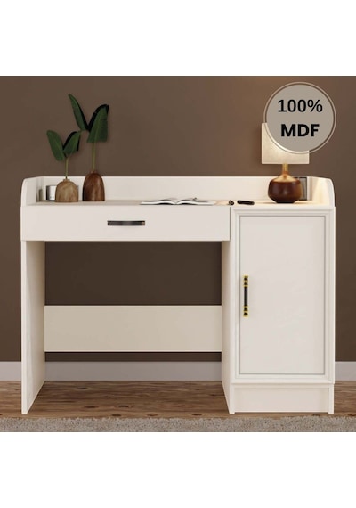 Kardelen Mdf Çalışma Masası Krem