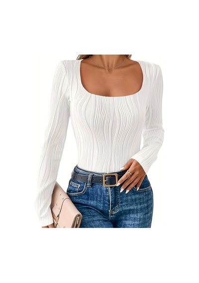 Fashion's Beyaz Elastanlı Polyester Pluz Yuksek Bel Uzun Kollu Yuvarlak Yaka Klasik Kesim Örme Kumaş Beyaz Fashion's Beyaz Elastanlı Polyester Pluz Yuksek Bel Uzun Kollu Yuvarlak Yaka Klasik Kesim Örme Kumaş Beyaz