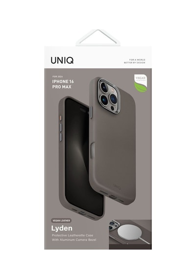 Apple Uyumlu iPhone 16 Pro Max Kılıf Lyden Serisi Deri Kaplama Magsafe Özellikli Magclick Premium Kılıf Grey Apple Uyumlu iPhone 16 Pro Max Kılıf Lyden Serisi Deri Kaplama Magsafe Özellikli Magclick Premium Kılıf Grey