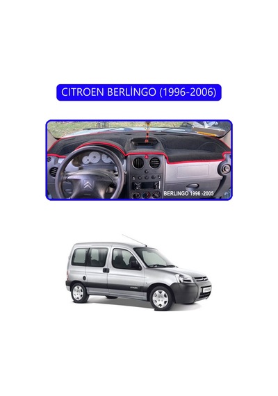 Cıtroen Berlingo 1996-2006torpido Koruma Halısı Mavi Kenar