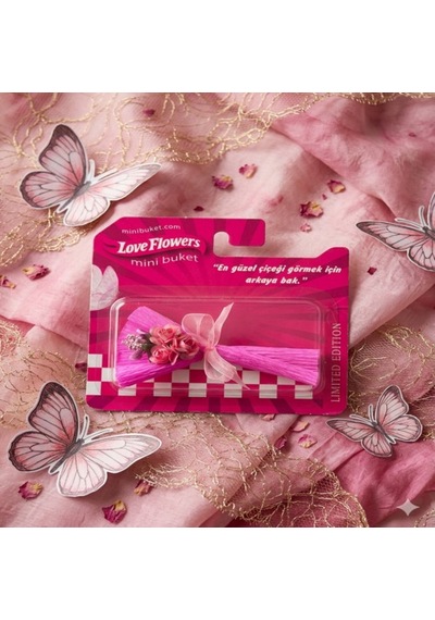 Love Flowers Özel Tasarım Mini Gül Buketi - Sevgiliye Özel Hediye -