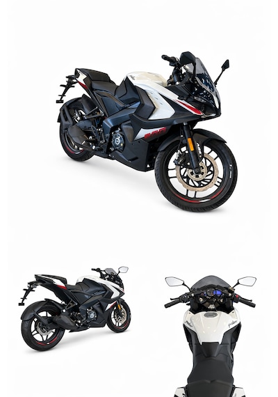 Bajaj Pulsar RS 200 Motosiklet Racing Beyaz
