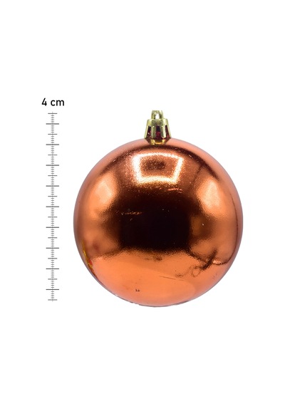 4 Cm 24lü Bakır Cici Top Mat Yılbaşı Ağacı Süsü