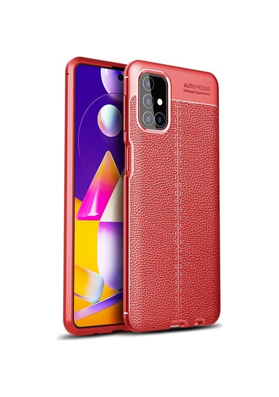Newface Samsung Galaxy Uyumlu M31s Kılıf Auto Focus Kapak Semeglbl - 68 - Kırmızı