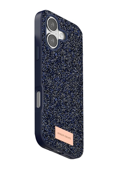 Onegif Apple İphone 17 Bright Simli Kapak - Mavi - Mavi