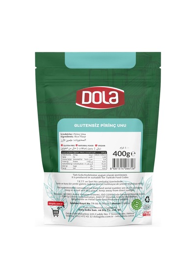 Glutensiz Pirinç Unu 400 Gr 0.25 KG