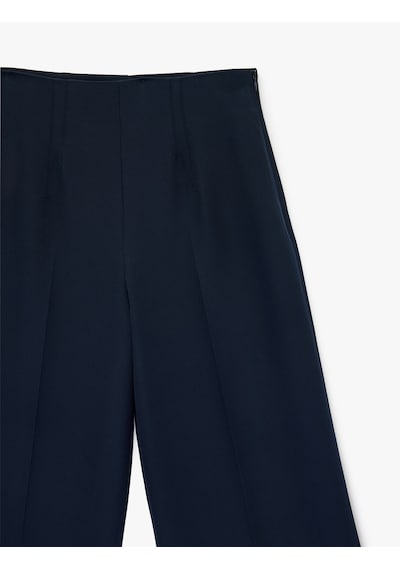 Koton Culotte Fit Kısa Geniş Paça Kumaş Pantolon Lacivert 6sak40235pw Lacivert