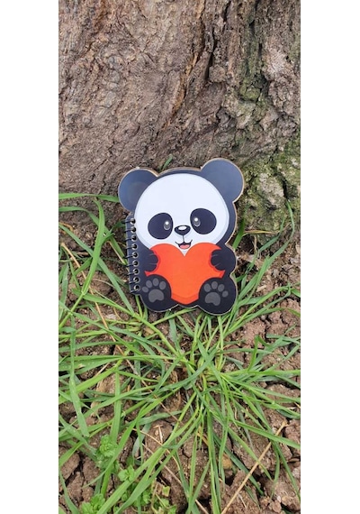 Panda Tasarımlı Şekilli Defter
