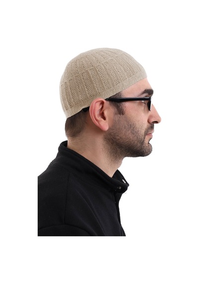 Bambu Namaz Takkesi - Bej Bej