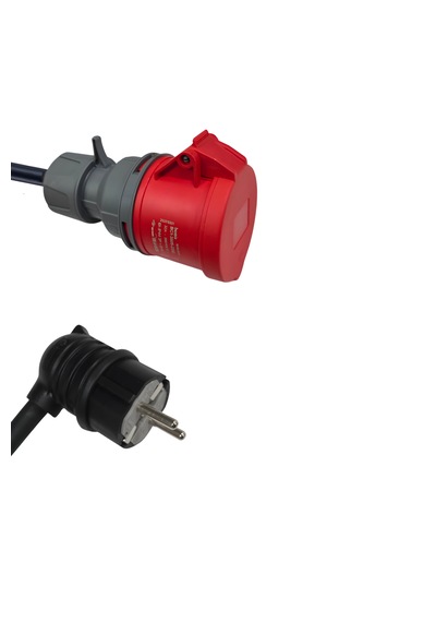 Elektrikli Araç Dönüştürücü Adaptör 5/32a Priz- 1/16a Fiş Boydan Uca 30 Cm Kablo Elektrikli Araç Dönüştürücü